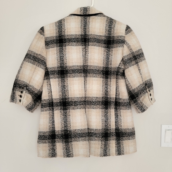 Anthropologie Third Piece Plaid Wool Blazer - Picture 7 of 12